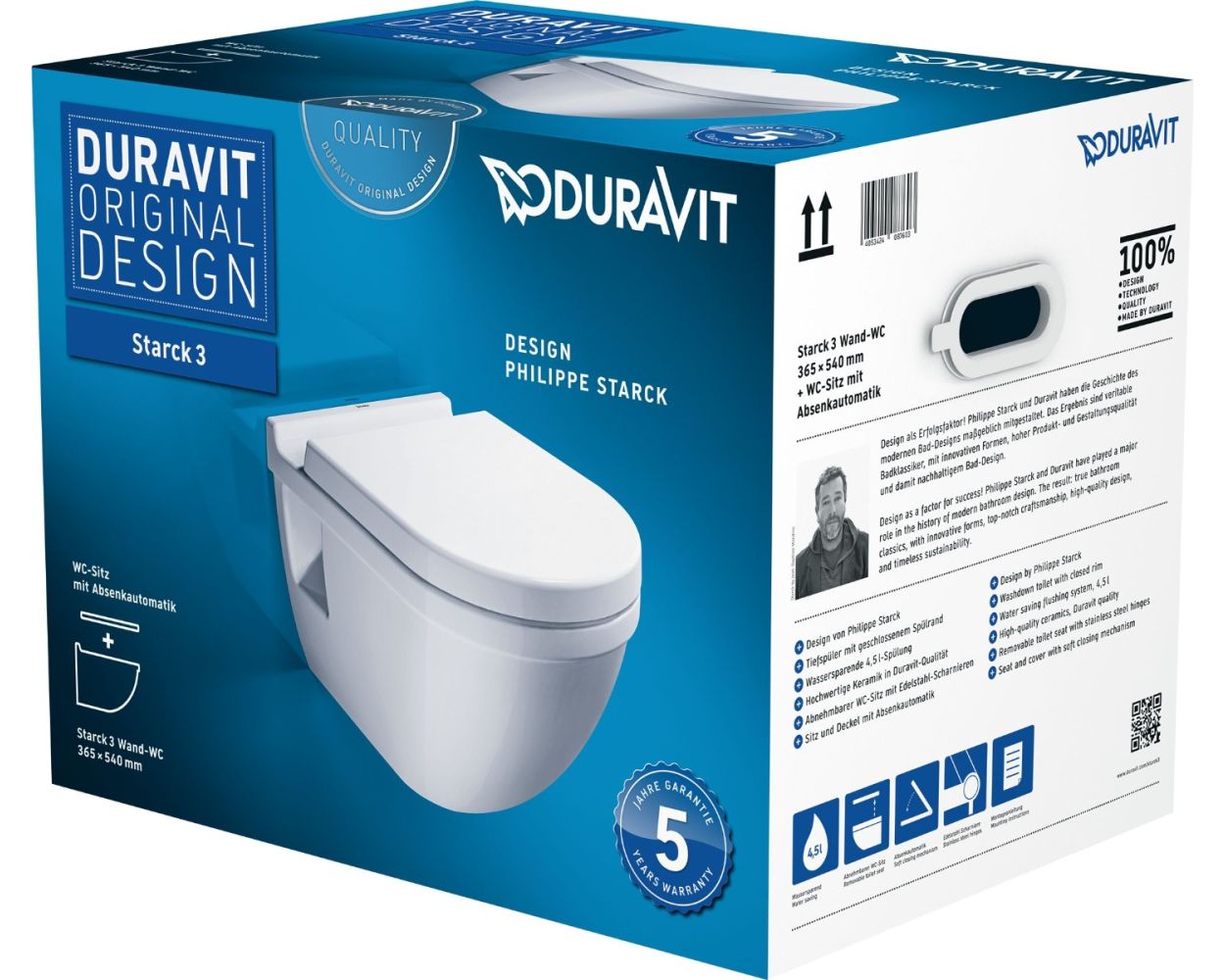 Duravit Starck 3 Wall Mounted Toilet Set