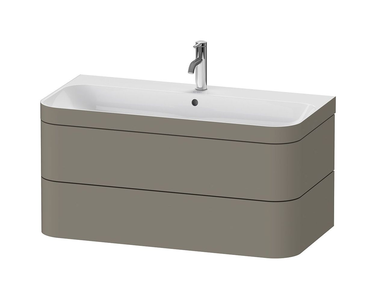 Duravit Happy D.2 Plus 975mm Furniture Washbasin c-bonded with 2 