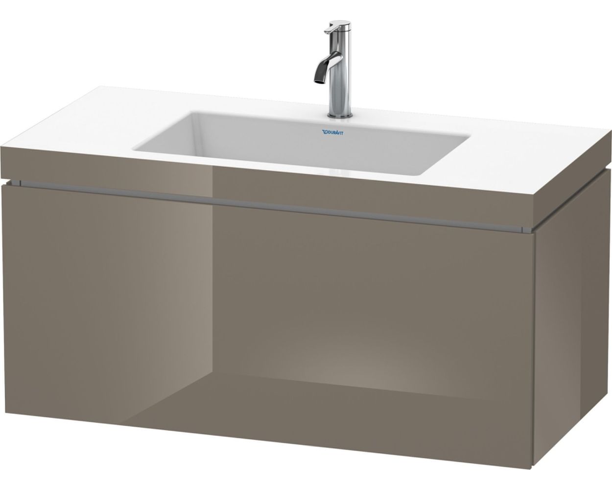 Duravit Furniture Washbasin C-Bonded with 1 Drawer L-Cube Vanity Unit